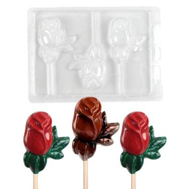 Imagem de 10 Forma Simples Pirulito Rosa Romântico Amor Mãe Flor Casal - San Fel