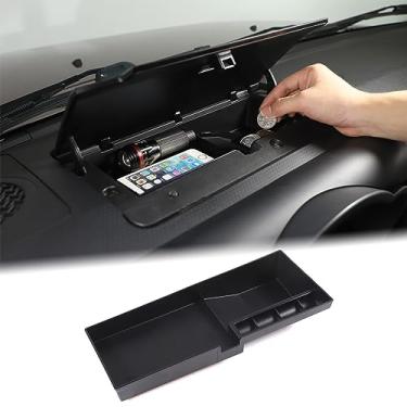 Imagem de Aunginsy Bandeja organizadora de caixa de armazenamento de painel de carro compatível com Toyota FJ Cruiser 2007-2021 console central de carro bandeja de armazenamento caixa de armazenamento