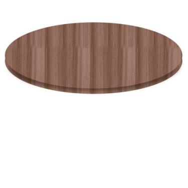 Imagem de Tampo Redondo 60 cm (Largura) P25 Pandin MDP 2,50 cm (altura) Cor Waln