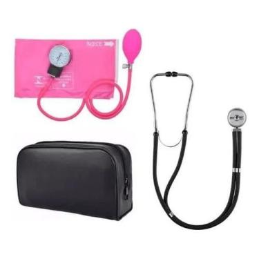Imagem de Kit Enfermagem Esfigmomanometro + Esteto Duplo Rappaport - Premium, Ro