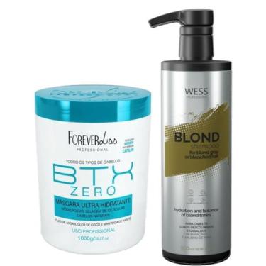 Imagem de Forever Botox Zero 1Kg + Wess Blond Shampoo 500ml - FOREVER/WESS
