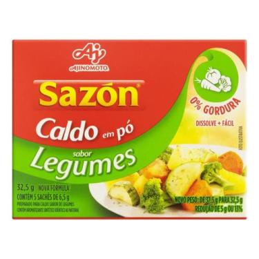 Imagem de Kit c/ 3 Caldo Legumes Sazon em caixa 32.5g Ajinomoto - Sazón