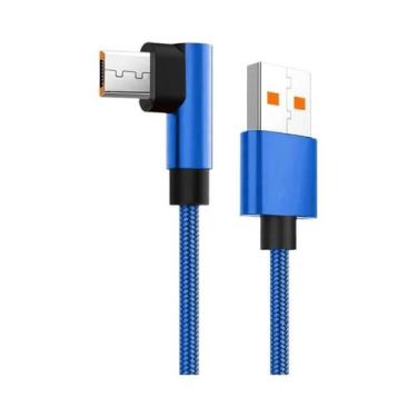 Imagem de Cabo Micro USB De Carregamento Rápido 2.4A 90 Graus Para Samsung S7 Xi