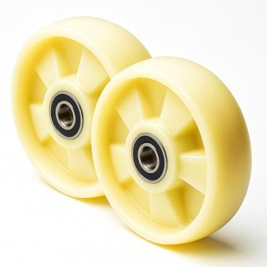 Imagem de Kit 2 Rodas para Paleteira 160x50 com Rolamento Reforçado - RM