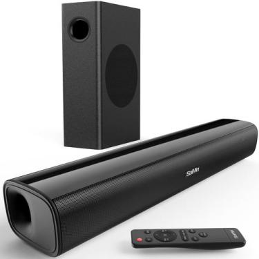 Imagem de Barra de som Saiyin com subwoofer 2.1CH 40W para TV, PC e jogos