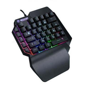 Imagem de Membrana de teclado de uma mão esquerda preta - Omkarsy Official Store