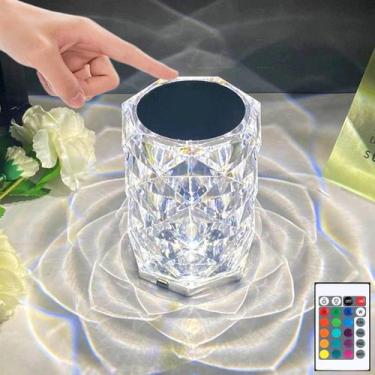 Imagem de Candeeiro de mesa KPL Touch Control Rose Acrylic 16 cores LED