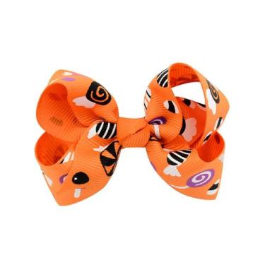 Imagem de Halloween infantil hairpin crianças abóbora impressão meninas bonito a