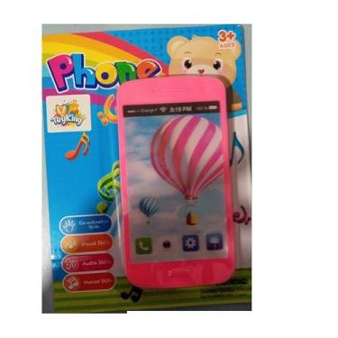Imagem de Brinquedo Celular Infantil Interativo musical e som (Rosa)