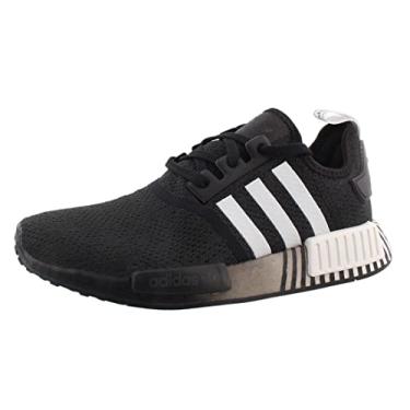 Imagem de adidas Originals Tênis masculino NMD_r1, Preto/branco/preto, 7