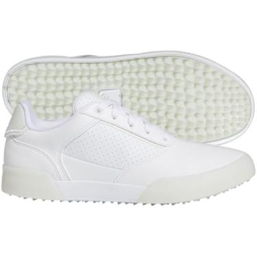 Imagem de adidas Tênis de golfe feminino Retrocross Spikeless, Calçado branco/jade cristal/branco, 39