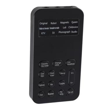 Imagem de Zhjvihx Mini Som Sound Card, Micro USB Long Battery Life 12 Modos DC 5V Mini Sound Changer Changer para Transmissão Ao para Cantar