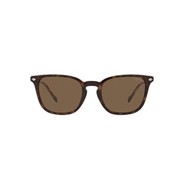 Imagem de Vogue Eyewear Óculos de sol masculino quadrado VO5431S, marrom escuro, 52 mm