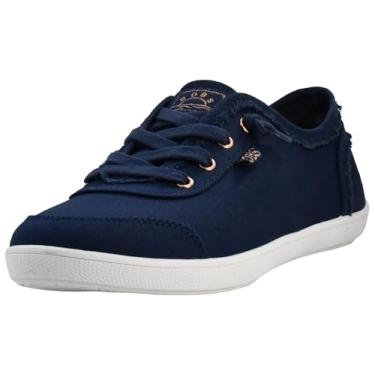 Imagem de Skechers Tênis feminino Bobs B fofo – espuma viscoelástica, sola flexível, tênis vegano leve, Azul marino, 8 X-Wide