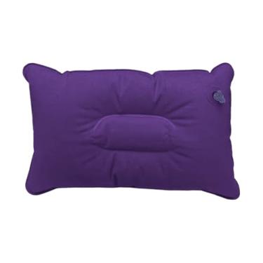Imagem de Travesseiro Almofada Inflável para Viagem, Portátil (Roxo)