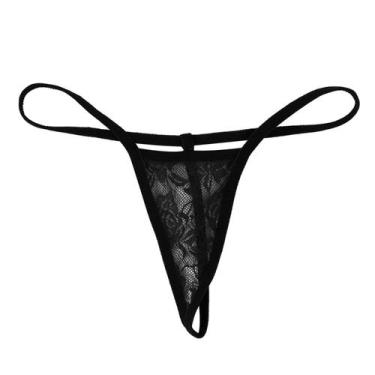 Imagem de Fio Dental Sexy em Tule Triangular Tamanho Grande XL - SIGILO SEX SHOP