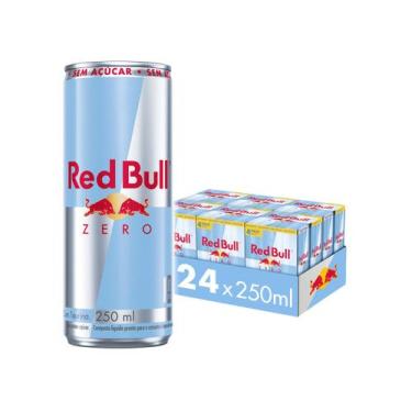 Imagem de Bebida Energética Red Bull Zero 250ml 24 Unidades