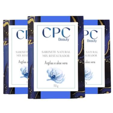 Imagem de Sabonetes Artesanais Naturais CPC Beauty (3 unidades, Restaurador mix de argilas e aloe vera)