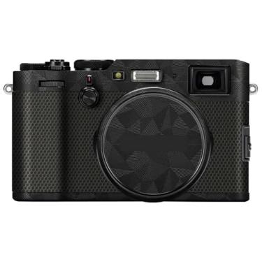 Imagem de X100F Película de câmera antiarranhões para FujiFilm X 100F Película protetora de vinil revestimento acessórios de fotografia adesivo X-100F (triângulo preto)