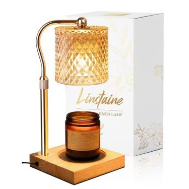 Imagem de Linstaine Lâmpada de aquecedor de velas com temporizador regulável de altura ajustável, presentes de aniversário para mulheres, decoração de casa nova presentes para mãe, aquecedor elétrico de cera