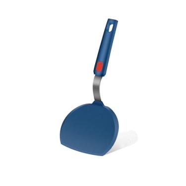 Imagem de Espátula de silicone, espátula larga, utensílio de cozinha para descascar pizza, utensílio de cozinha antiaderente, seguro para cozinha - borracha resistente ao calor de 351 °C para virar panquecas
