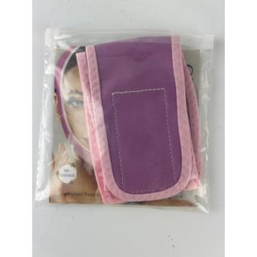 Imagem de Máscara de linha V reutilizável ParaFaciem alça de emagrecimento facial roxa