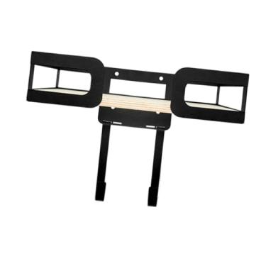 Imagem de IEUDNS Suporte para tábua de passar roupa, ganchos de suspensão removíveis, suporte para tábua de passar roupa de parede, prateleira de armazenamento para