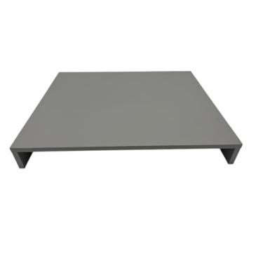 Imagem de Tampa de Proteção para Fogão Cooktop de 1 Boca Cinza até 31x52 cm em MDF 15mm Arrigo Móveis
