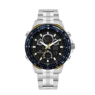 Imagem de Relógio Technos Masculino Digitech Prata Bj4130 Digital 49mm Prateado 