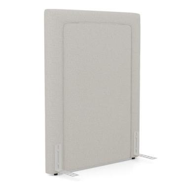 Imagem de Cabeceira Cama Box Solteiro Alba 90cm com Frame Linho Bege - Abmaza