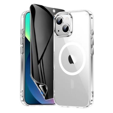 Imagem de Capa Capinha Case Magnética Carregamento por Indução E Película de Cerâmica Privacidade Fosca Para iPhone (iPhone 13)