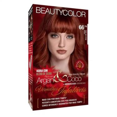 Imagem de Coloração Ruivo Doce de Leite 66.74 Beauty Color - Beautycolor