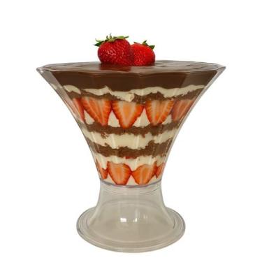 Imagem de Taça Diamante Acrílica C/ Pé Exclusive 2,3L Festa Decoração - Crgfesta