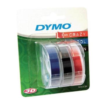 Imagem de Fita vinílica colorida DYMO para Rotulador manual (9mm x 3m) - 3 unida