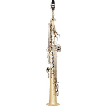 Imagem de Saxofone Soprano Eagle SP502 LN Dourado Com Chaves Niqueladas