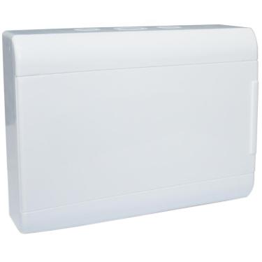 Imagem de Quadro De Distribuição De Sobrepor Porta Opaca 12 Din - Scv12po - Steck Quadro Sobrepor 12 Disj. Din Po Steck Scv12.po