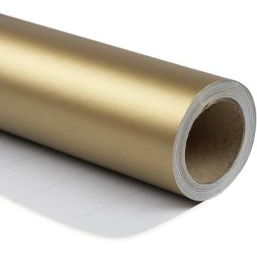 Imagem de Papel de embrulho RUSPEPA Gold Solid Color 76cm x 10m