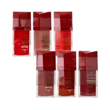 Imagem de Kit 6 Batom Líquido Respeitavel Publico Matte Fixação 5,5g - Mia Make