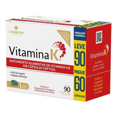 Imagem de Vitamina K2 90 Cápsulas La San Day-Unissex