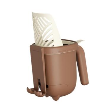 Imagem de predolo Pá para areia de gato com suporte, com ferramenta de limpeza de recipiente de lixo, peneira profunda, pá para caixa de areia de gatinho para