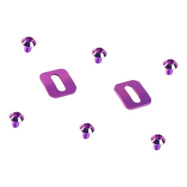 Imagem de Colaxi 2x Bicicleta Autobloqueante Pedal Juntas Arruelas Reparo Reposição Antiderrapante com Parafusos Pedal de Bicicleta Grampo Acessórios para Interior e, Tolet