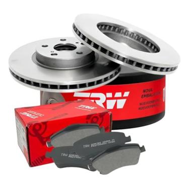 Imagem de Kit Discos e Pastilhas de Freio Dianteiro RCDI07910 RCPT12260 Compatível com Corolla 2009 a 2014 – Discos Ventilados Originais