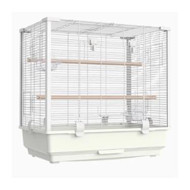 Imagem de Gaiola de pássaro de luxo Papagaio de pássaro paisagem grande transparente ninho de pássaro (branco leitoso)