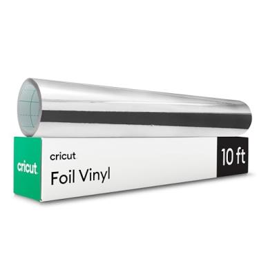Imagem de Cricut Vinil laminado - Prata - 30,5 cm x 3 m - Decalques, Etiquetas e Mais Personalizados DIY - Acabamento Metálico - Longa Duração - Máquinas de Corte Otimizadas