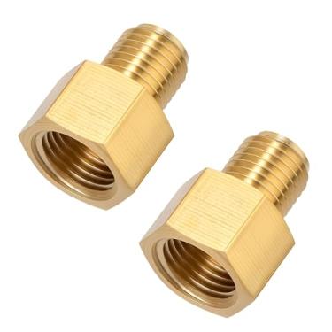 Imagem de LitartPRO Adaptador de freio 2 peças 785-434D, alargador invertido 1/4 pol. x 3/40.6 cm alargadores invertidos de latão, anticorrosão e antivazamento