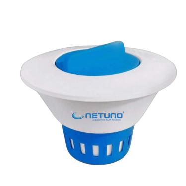 Imagem de Clorador Flutuante Margarida Para Piscina Vinil e Intex | Suporte Para Pastilhas de Cloro | Dosador de Cloro Ajustável