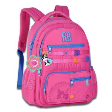 Imagem de Mochila Rebecca Bonbon Bolsa Escolar Costas Juvenil Original, Rosa