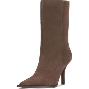 Imagem de Vince Camuto Bota de cano curto feminina Presca, Camurça Taupe Tostada, 42