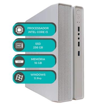 Imagem de Computador Slim Branco MultiPC Intel i3 6ª Geração 16GB SSD 256GB Wind