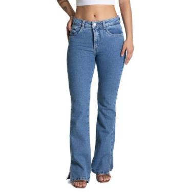Imagem de Calça Jeans Sawary Boot Cut - 281278 - Azul médio 40, Azul, 40